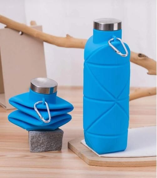 Reusable Foldable Silicone Water Bottle 💧✨