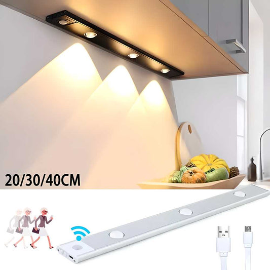 LED PIR Motion Sensor Cabinet Light – USB Rechargeable 💡